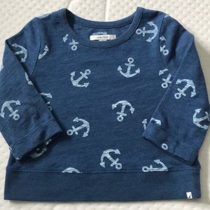 Girls 3/4 sleeve nautica top